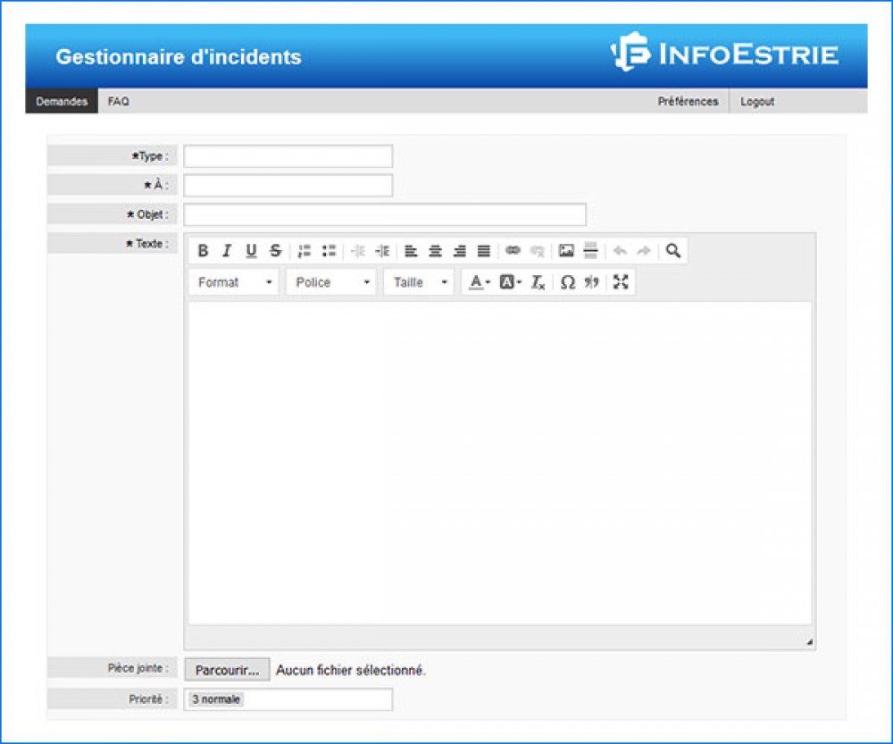 Gestionnaire d'incidents